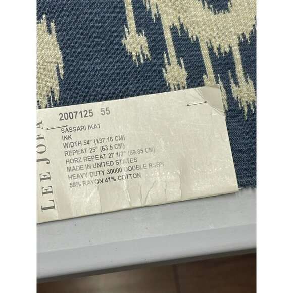 Lee Jofa, Sassari Ikat Ethnic  Motif Remnant 23” x 24” - Picture 6 of 10